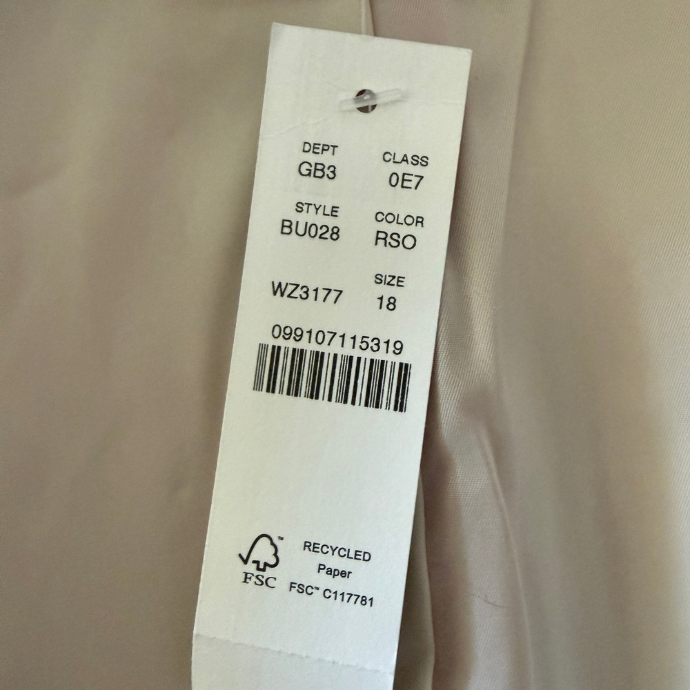 J.Crew Womens Pink Moon Wool Blazer Gold‎ Crest Button BU028 Size 18 NEW - Picture 7 of 9